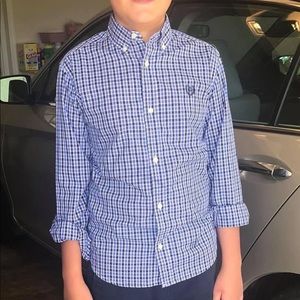 Boys Chaps Button Down Shirt Size M (10-12)